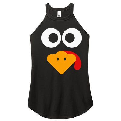 Turkey Face Thanksgiving Women’s Perfect Tri Rocker Tank