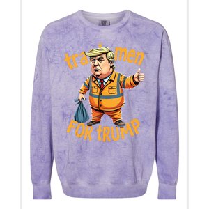 Trashmen For Trump 2024 Colorblast Crewneck Sweatshirt