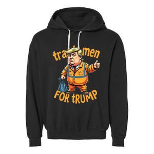 Trashmen For Trump 2024 Garment-Dyed Fleece Hoodie