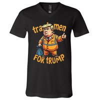 Trashmen For Trump 2024 V-Neck T-Shirt