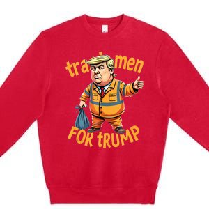 Trashmen For Trump 2024 Premium Crewneck Sweatshirt