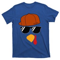 Turkey Face Thanksgiving Trucker Hat Glasses T-Shirt