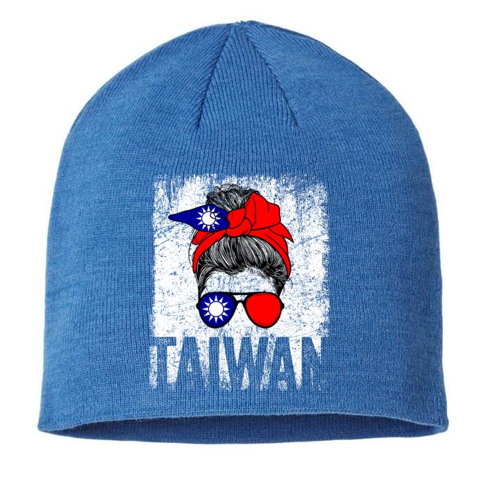 Taiwan Flag Taiwanese Retro Vintage Cute Gift Sustainable Beanie