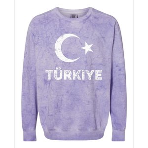 Turkish Flag Turk Bayragi Turkey Flag Turkiye Colorblast Crewneck Sweatshirt