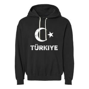 Turkish Flag Turk Bayragi Turkey Flag Turkiye Garment-Dyed Fleece Hoodie