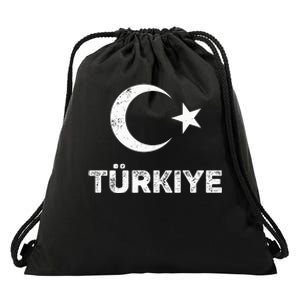 Turkish Flag Turk Bayragi Turkey Flag Turkiye Drawstring Bag