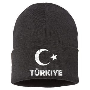 Turkish Flag Turk Bayragi Turkey Flag Turkiye Sustainable Knit Beanie