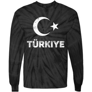 Turkish Flag Turk Bayragi Turkey Flag Turkiye Tie-Dye Long Sleeve Shirt