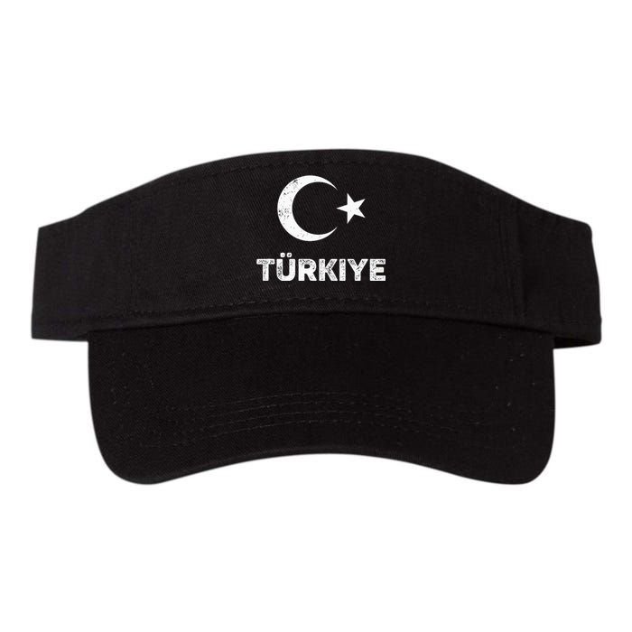 Turkish Flag Turk Bayragi Turkey Flag Turkiye Valucap Bio-Washed Visor