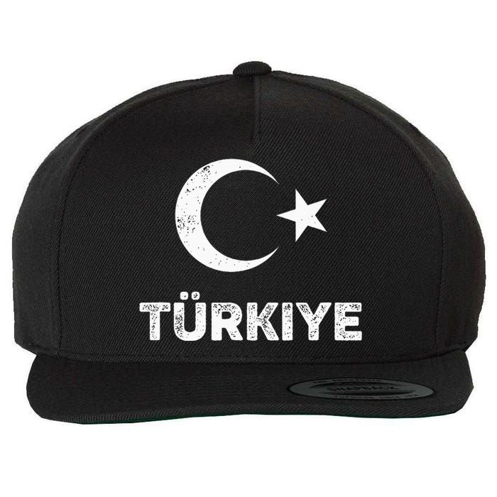 Turkish Flag Turk Bayragi Turkey Flag Turkiye Wool Snapback Cap