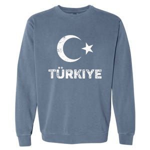 Turkish Flag Turk Bayragi Turkey Flag Turkiye Garment-Dyed Sweatshirt