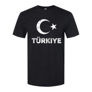 Turkish Flag Turk Bayragi Turkey Flag Turkiye Softstyle CVC T-Shirt