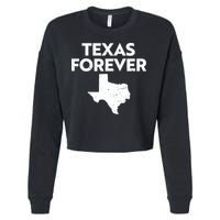 Texas Forever Texas State Cropped Pullover Crew