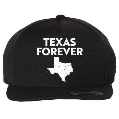 Texas Forever Texas State Wool Snapback Cap