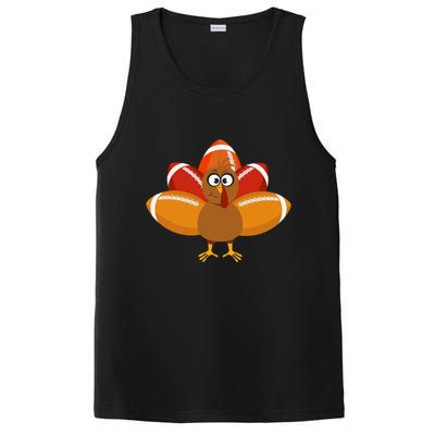 Turkey Football Thanksgiving PosiCharge Competitor Tank