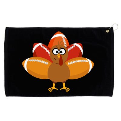 Turkey Football Thanksgiving Grommeted Golf Towel