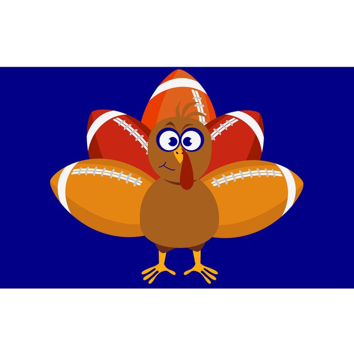 Turkey Football Thanksgiving Bumper Sticker