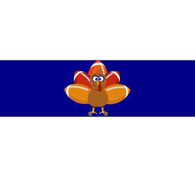 Turkey Football Thanksgiving Bumper Sticker