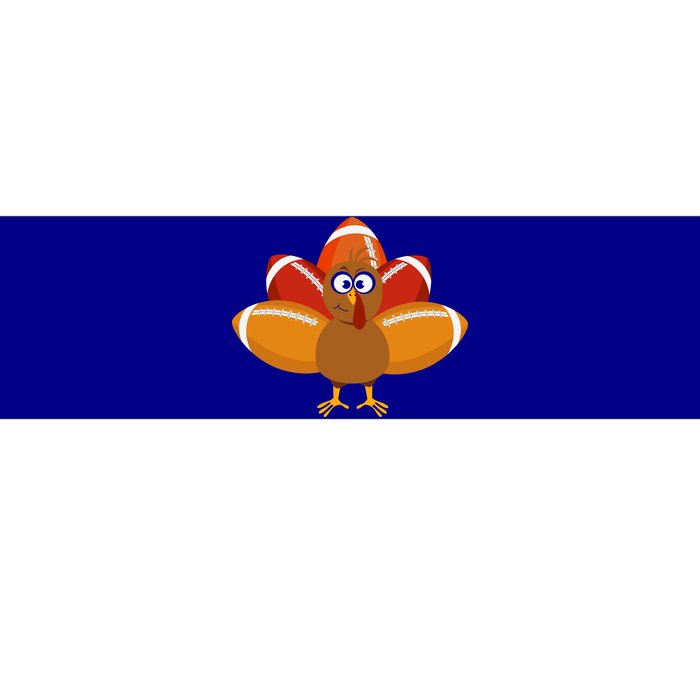 Turkey Football Thanksgiving Bumper Sticker