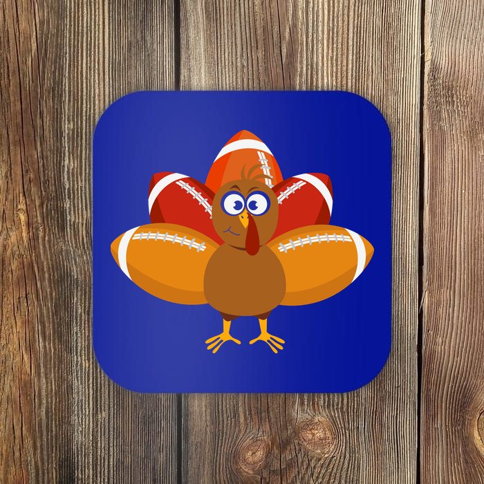 Turkey Football Thanksgiving Coaster