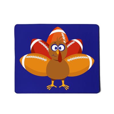 Turkey Football Thanksgiving Mousepad