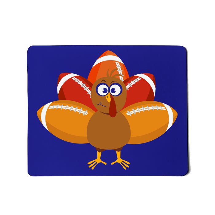 Turkey Football Thanksgiving Mousepad