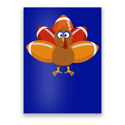 Turkey Football Thanksgiving Poster