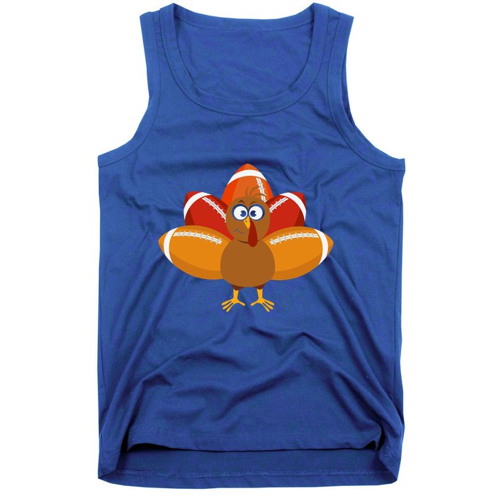 Turkey Football Thanksgiving Tank Top