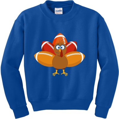 Turkey Football Thanksgiving Kids Sweatshirt