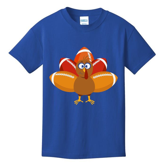 Turkey Football Thanksgiving Kids T-Shirt