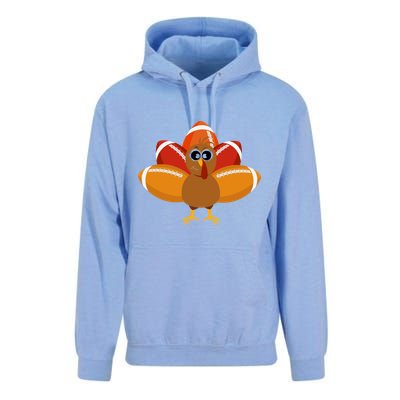 Turkey Football Thanksgiving Unisex Surf Hoodie