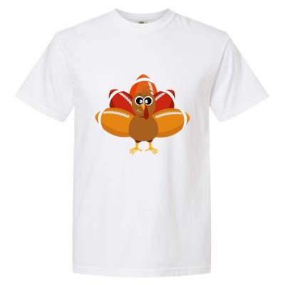 Turkey Football Thanksgiving Garment-Dyed Heavyweight T-Shirt