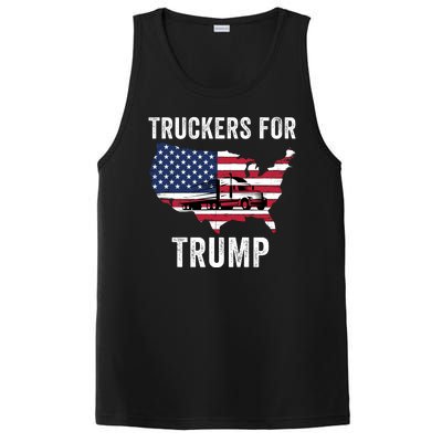 Truckers For Trump 2024 Maga Trump Lovers Election 2024 I Stand With Trump PosiCharge Competitor Tank