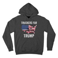 Truckers For Trump 2024 Maga Trump Lovers Election 2024 I Stand With Trump Hoodie