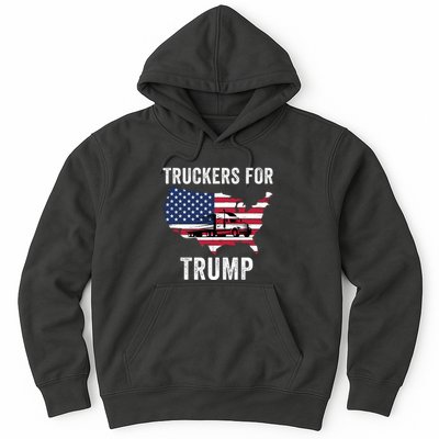 Truckers For Trump 2024 Maga Trump Lovers Election 2024 I Stand With Trump Hoodie