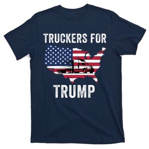 Truckers For Trump 2024 Maga Trump Lovers Election 2024 I Stand With Trump T-Shirt