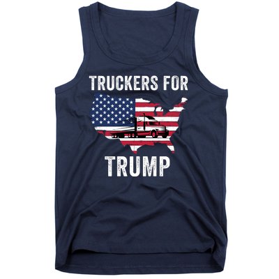 Truckers For Trump 2024 Maga Trump Lovers Election 2024 I Stand With Trump Tank Top