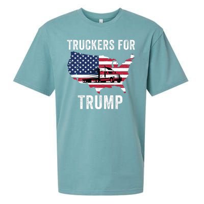 Truckers For Trump 2024 Maga Trump Lovers Election 2024 I Stand With Trump Sueded Cloud Jersey T-Shirt