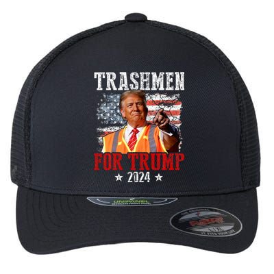 Trashmen For Trump 2024 Flexfit Unipanel Trucker Cap