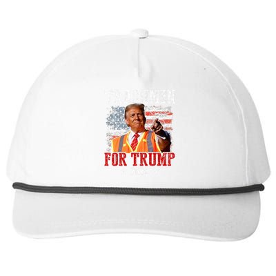 Trashmen For Trump 2024 Snapback Five-Panel Rope Hat