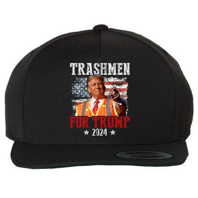 Trashmen For Trump 2024 Wool Snapback Cap