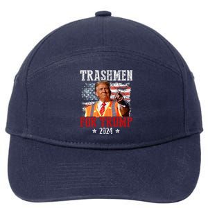 Trashmen For Trump 2024 7-Panel Snapback Hat