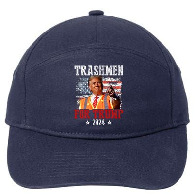 Trashmen For Trump 2024 7-Panel Snapback Hat