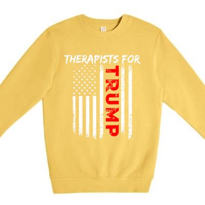 Therapists For Trump Take America Back Gift Premium Crewneck Sweatshirt