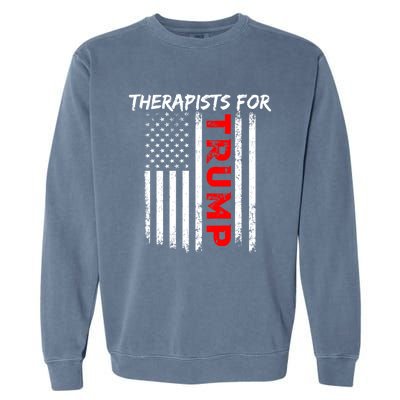 Therapists For Trump Take America Back Gift Garment-Dyed Sweatshirt