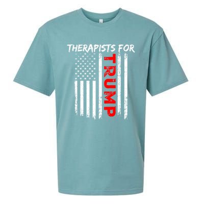 Therapists For Trump Take America Back Gift Sueded Cloud Jersey T-Shirt