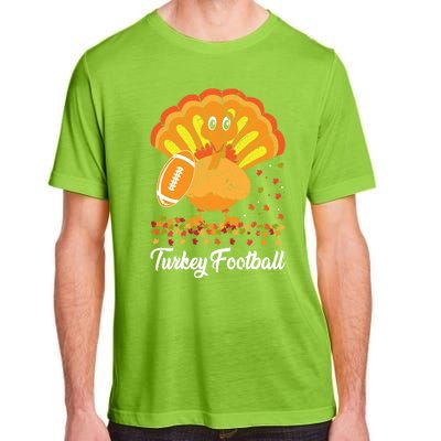 Turkey Football Turkey Football Ball Thanksgiving Sports Funny Gift Adult ChromaSoft Performance T-Shirt