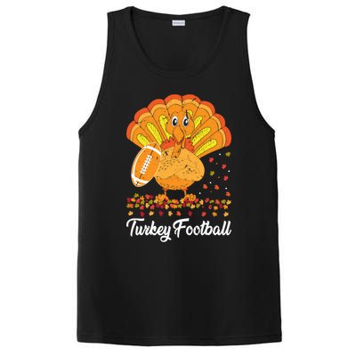 Turkey Football Turkey Football Ball Thanksgiving Sports Funny Gift PosiCharge Competitor Tank