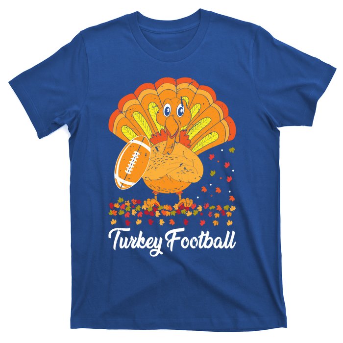 Turkey Football Turkey Football Ball Thanksgiving Sports Funny Gift T-Shirt