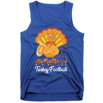 Turkey Football Turkey Football Ball Thanksgiving Sports Funny Gift Tank Top